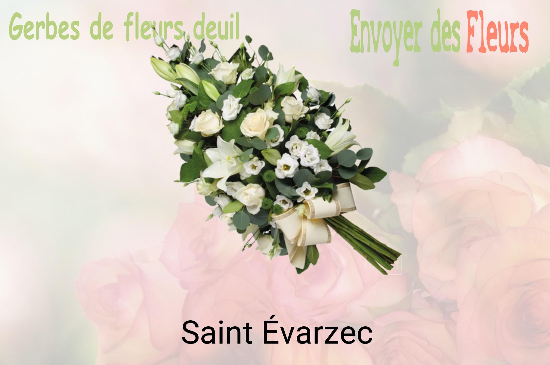 Gerbe de fleurs de deuil livrée à Saint-Évarzec